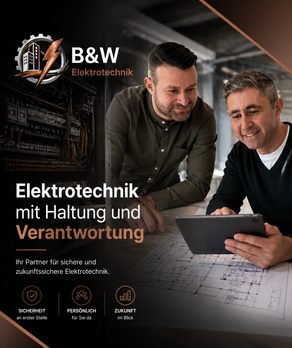 Webdesign für B&W Elektrotechnik