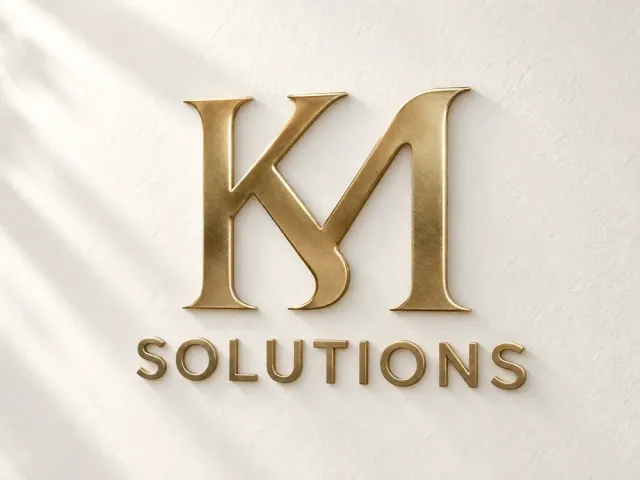 Goldenes KM Solutions Logo
